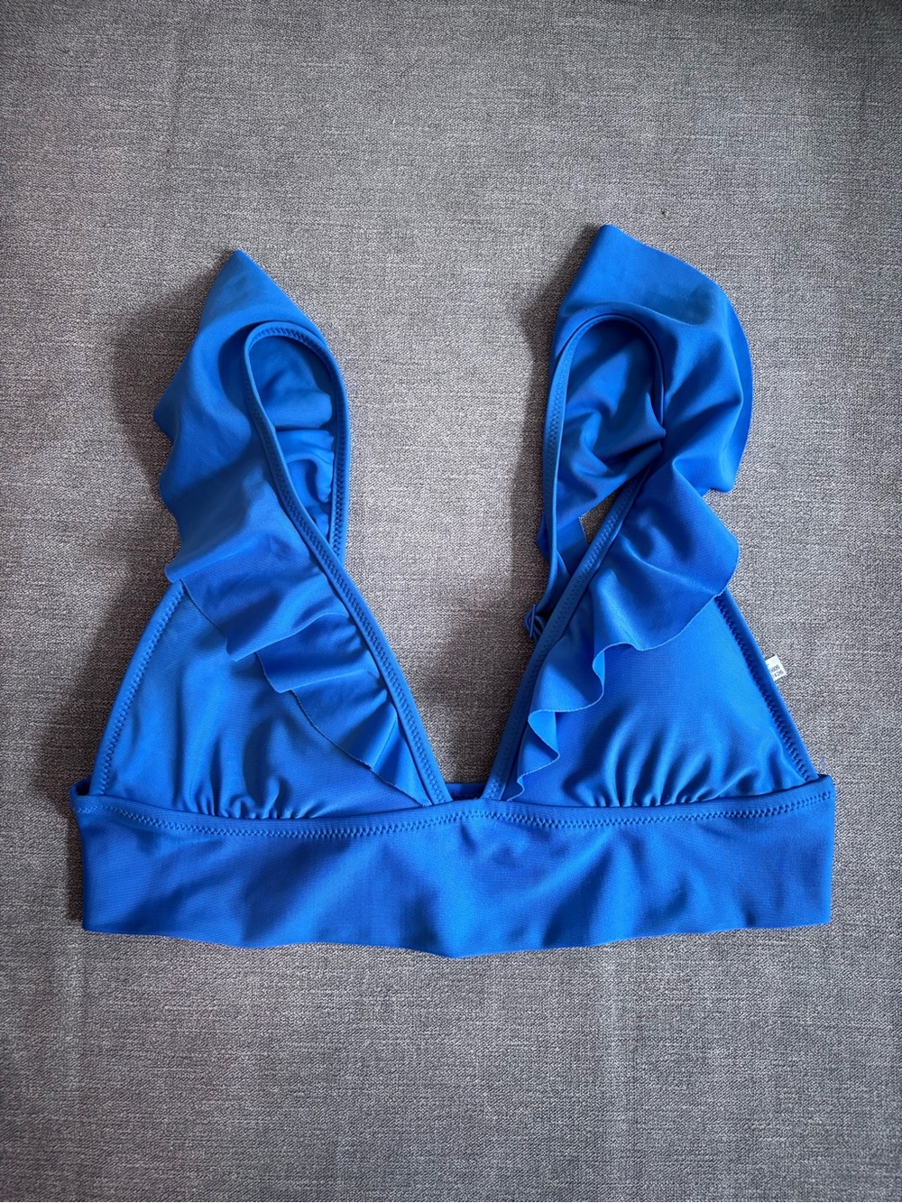 Aerie blue triangle bikini top